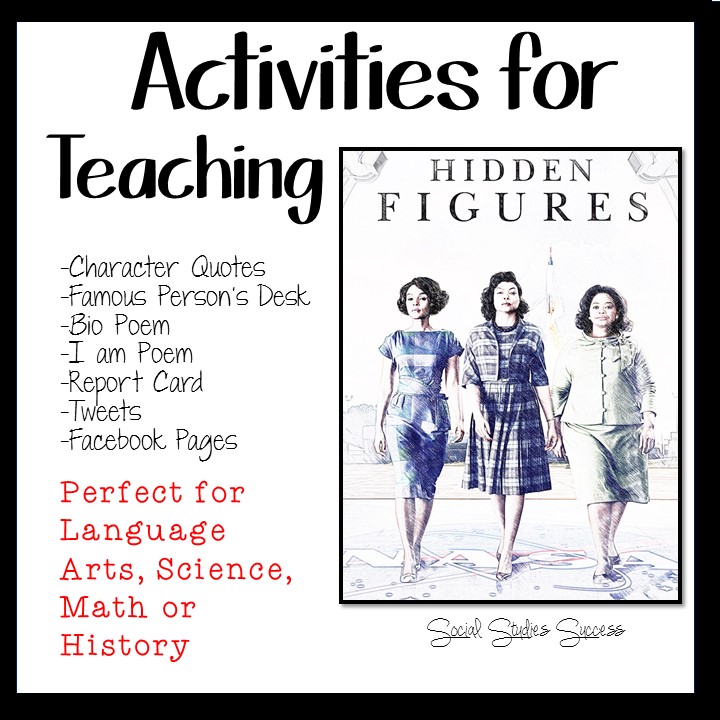 Activities For Teaching Hidden Figures Social Studies Success