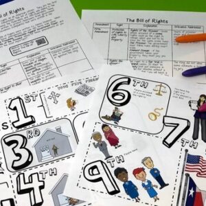 BILL OF RIGHTS Readings and Doodle Notes MODIFIED for ELL or SPED ...