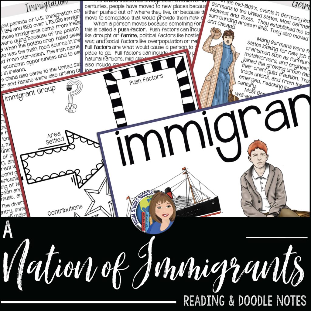 A Nation of Immigrants Activities Bundle - Social Studies Success