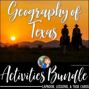 Geography of Texas Activities Bundle